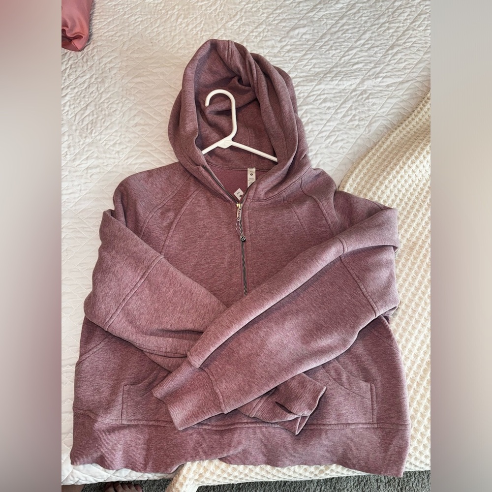 Heathered Pink Lululemon Scuba Hoodie Size M/L